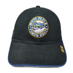 W.P. & Y.R. Baseball Cap Black One Size Skagway Alaska Yukon Route 2018 Hat
